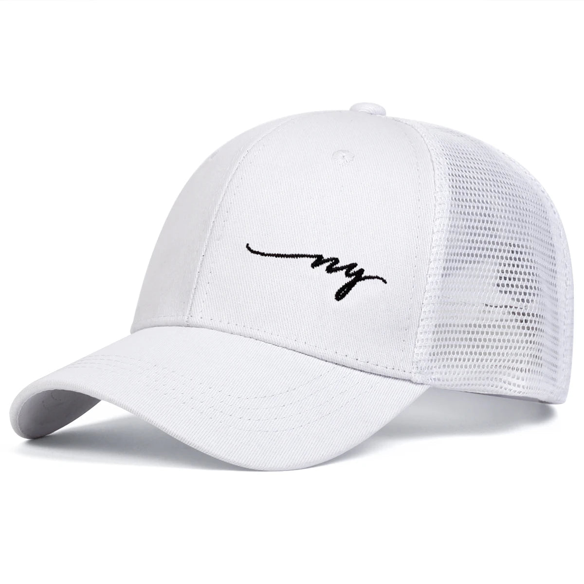 1piece Unisex Letter Embroidered Baseball Net Cap Outdoor Adjustable Sunscreen Leisure Hat Spring Autumn Travel Tourism Vacation