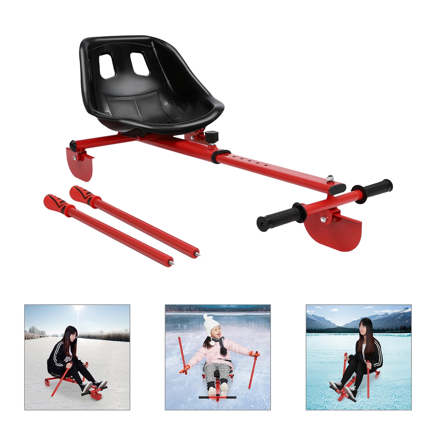 (Clearance Sale!) Ice Skating Trainer Ski Sled Slider Board Safe Floor-Standing Practice Aid for Kids & Beginners