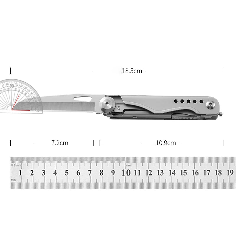 1pc korknife Multi-Functional Outdoor Survival Knife, Tactical Camping Hunting Tool Multi Purpose Pocket Knife, Can Opener