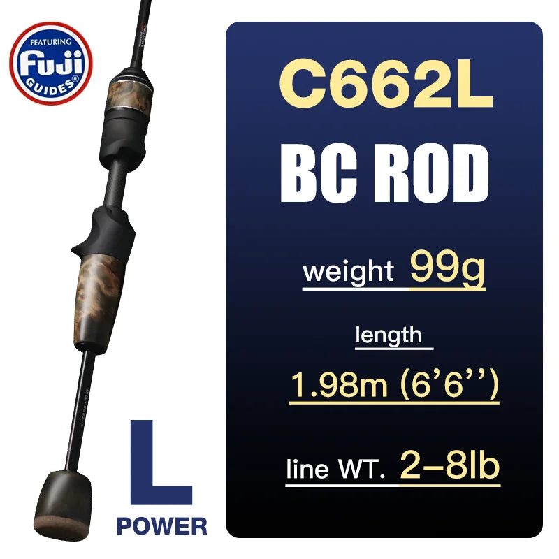 SeaSir Stream Spinning Baitcasting Rod Ultralight Carbon