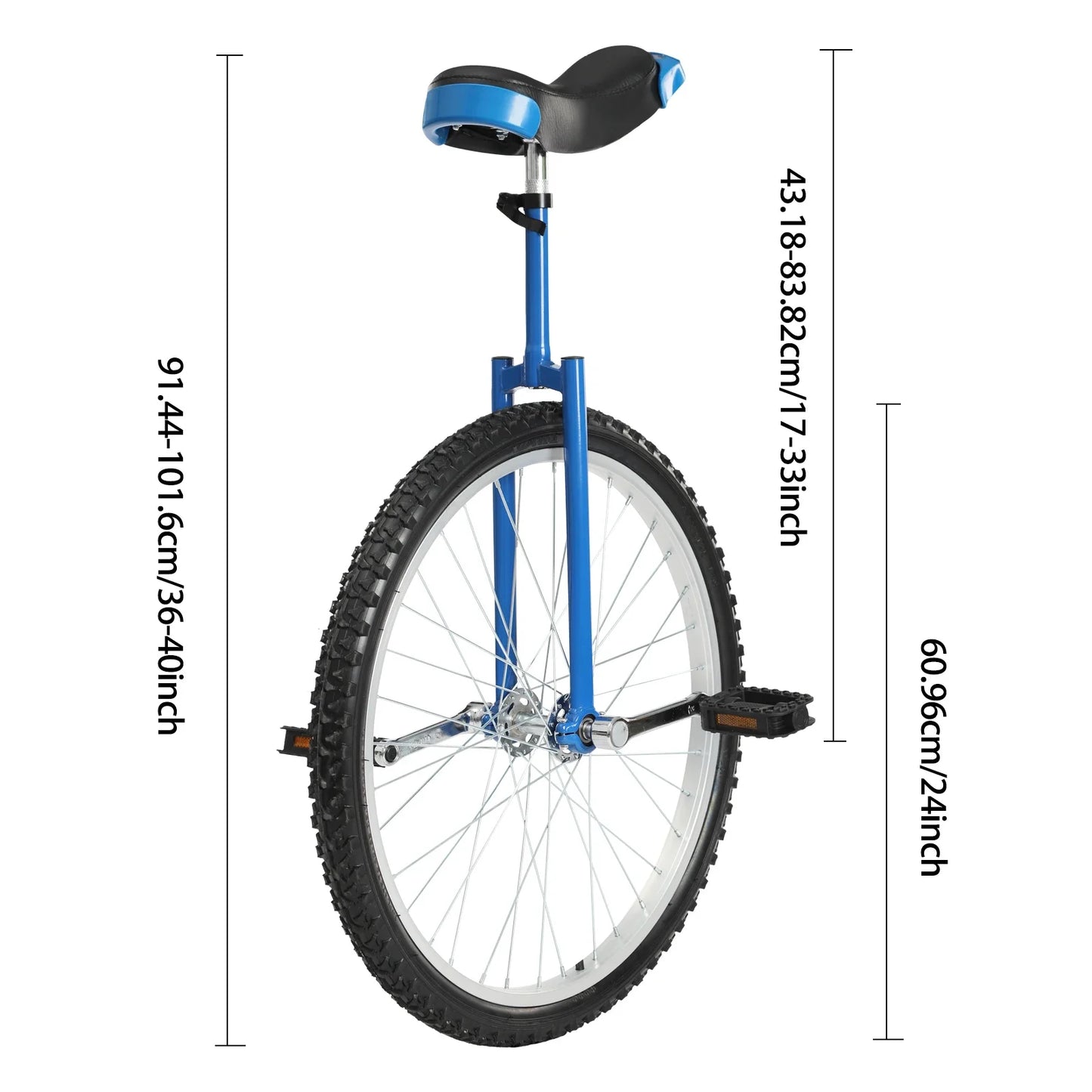 One Wheel Bike Adjustable Seat Exercise Bicycle for 7-60 Years Old, Outdoor Sports Fitness Exercise Unicycle carbon road bike
