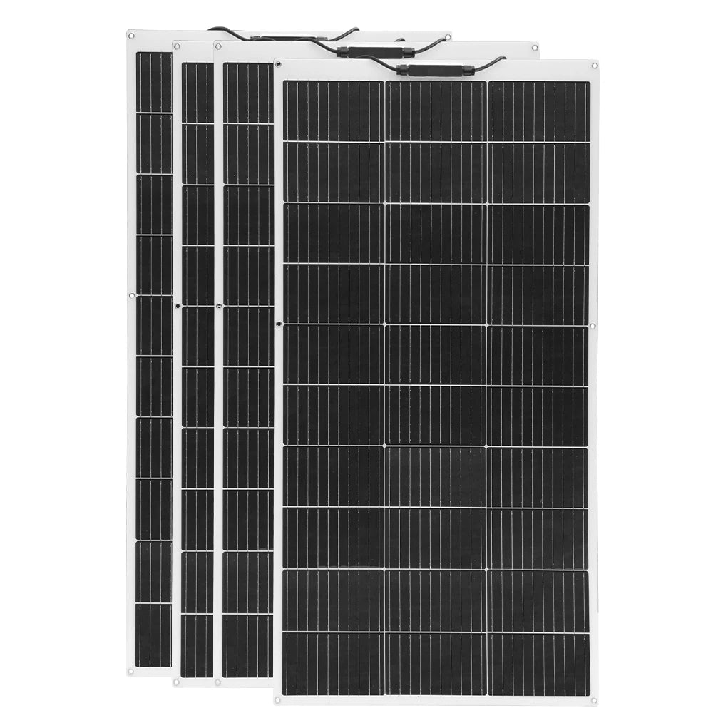 1pcs-10pcs 100W solar panel rechargeable battery 12V 100W- 1000W Flexible Solar panels charger motorhome houses balcony camping