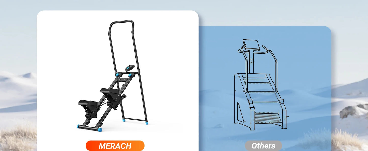 MERACH Stair Stepper for Home Gym Exercise New Version Vertical Climber Machine Full-Body Workout Compact Folding Cardio Stepper