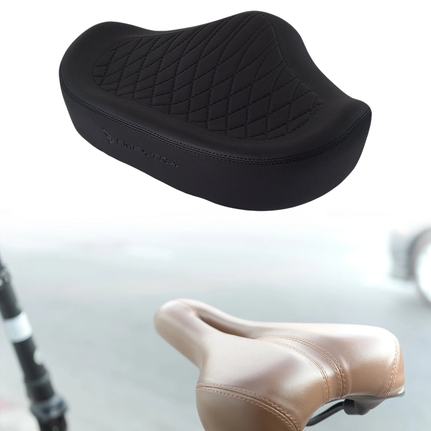 Bike Saddle Lightweight Soft Wide Shockproof Bicycle Seat for Electric Bike Riding Sports Accessories for Women Men Big Butt