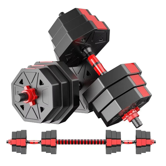 Adjustable Dumbbell To Barbell Fitness Set 3 In 1 Home Gym