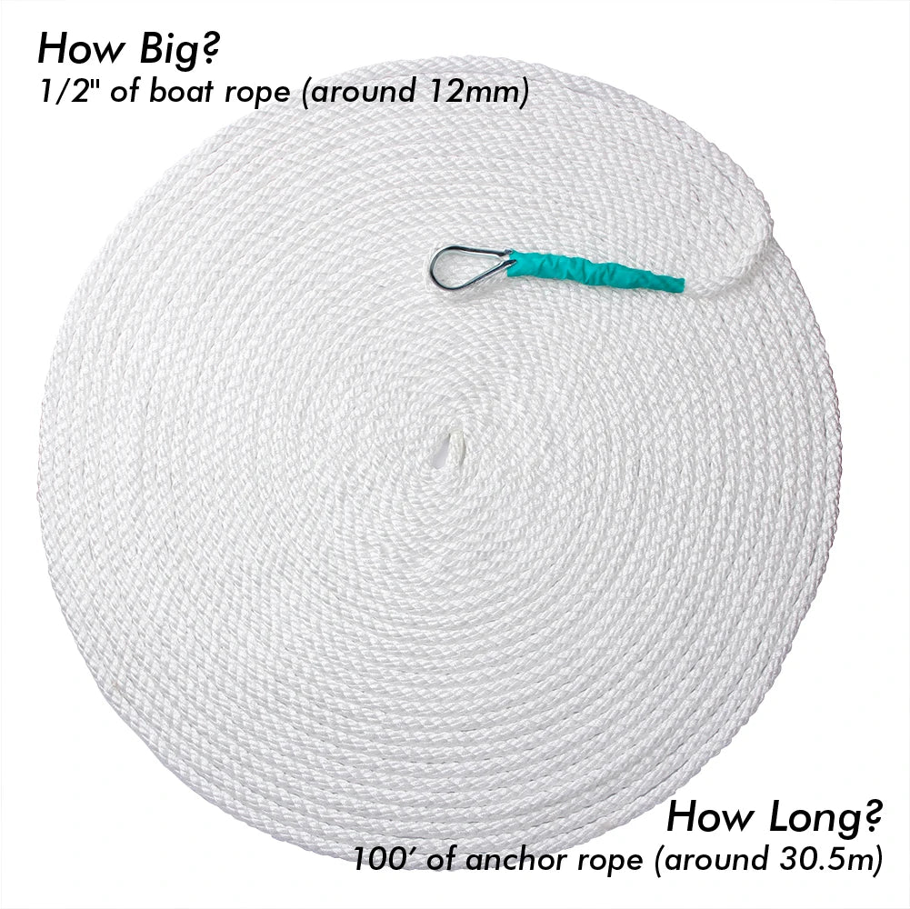 Hign-Concerned Nylon Anchor Rope With Thimble Three Strand