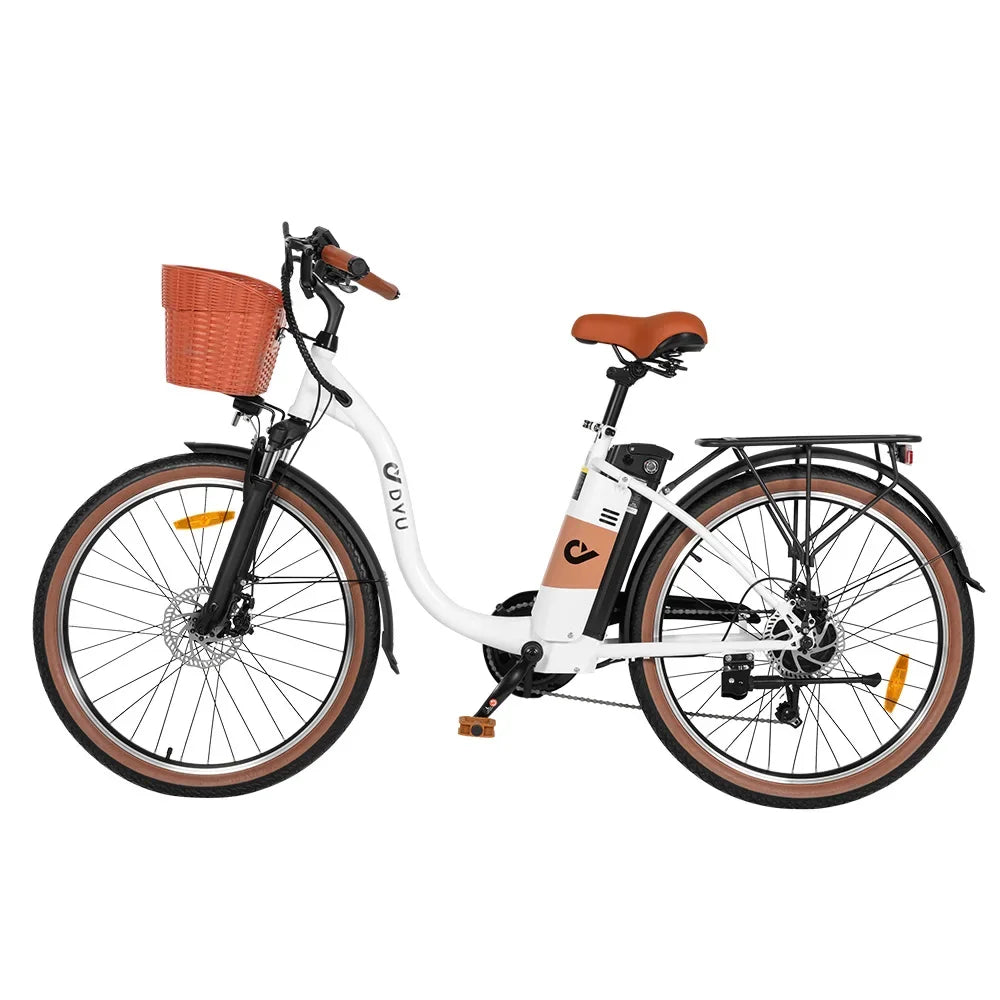 DYU C6 pro Adult Electric Bicycle, 250W city ebike, 36V 15.6AH E-bike, 26 Tire  Electric Bike