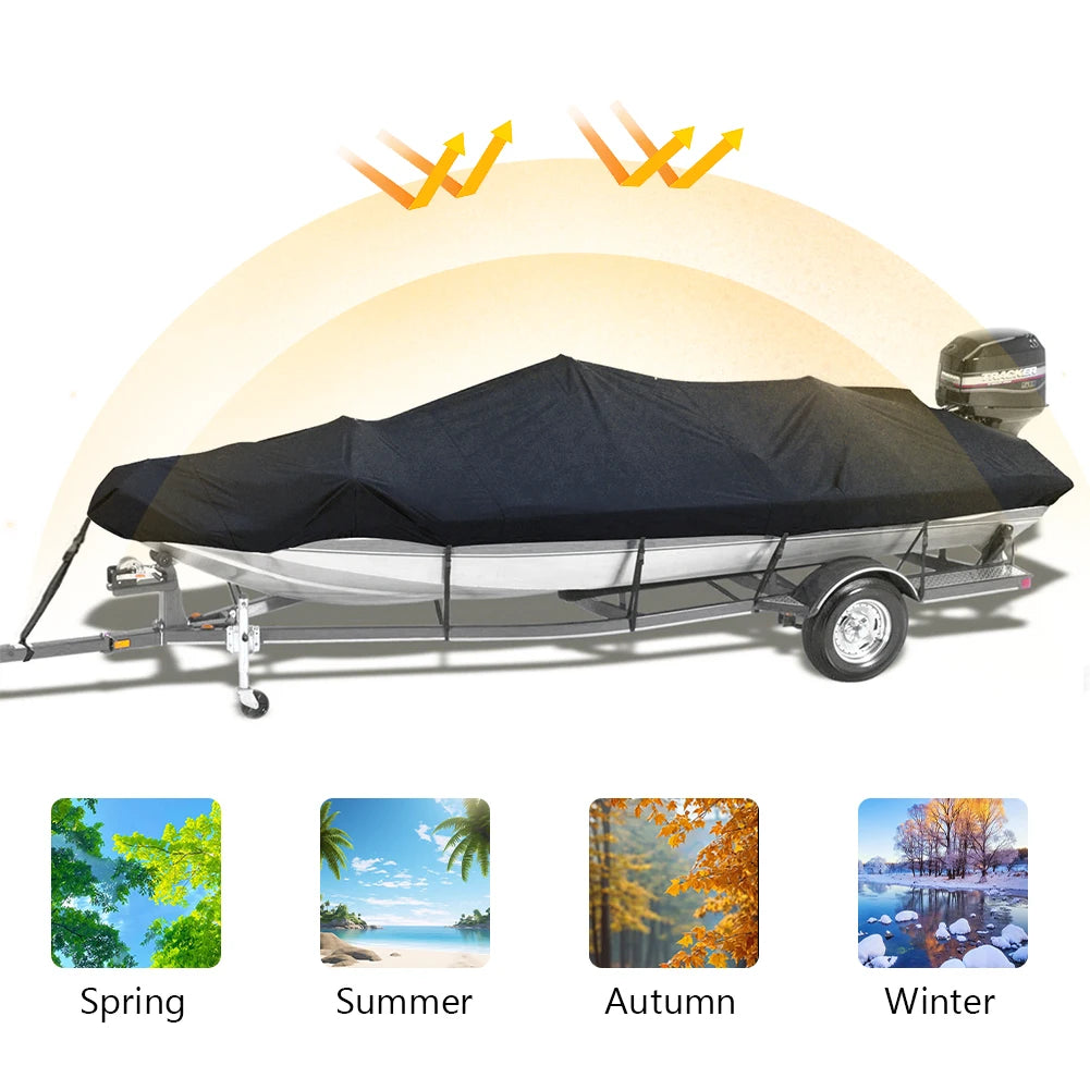 Waterproof Boat Cover V Shaped Hull Protector For Yachts