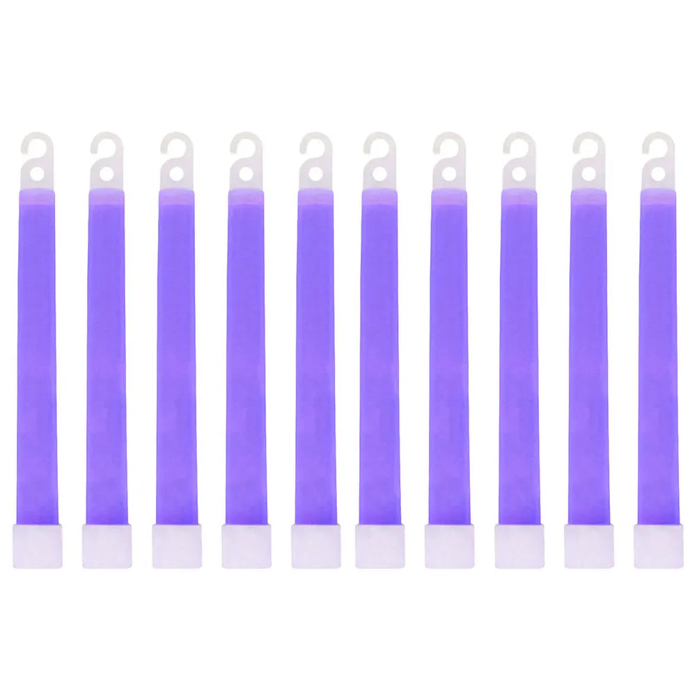 10pcs 6Inch Glow Light Sticks Outdoor Survival Tool Warning Lamp Hiking SOS Gear Tactical Equipment Concert Party Light Stick