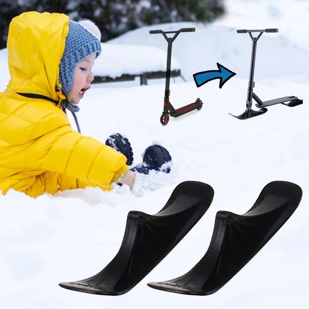 1 Pair Ski Sleigh Snow Sledge Board Set Snow Ski Scooter Ski Sledge Ski Scooter for Kids Outdoor Accessories