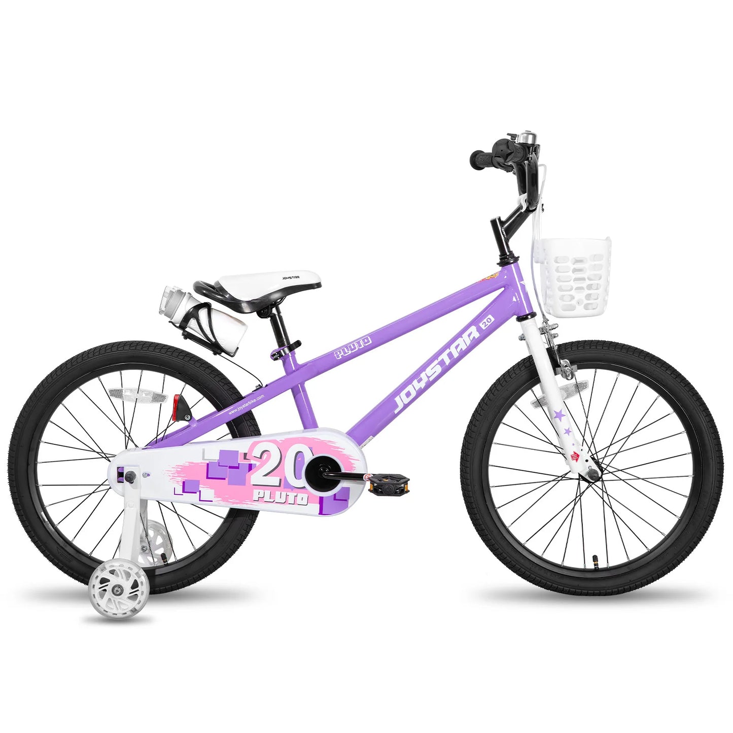 JOYSTAR 12 14 16 18 20 Inch Kids Bike with Light Up Training Wheels, Kids' Bicycle for Boys Girls Age 3-12 Years, Children Bikes