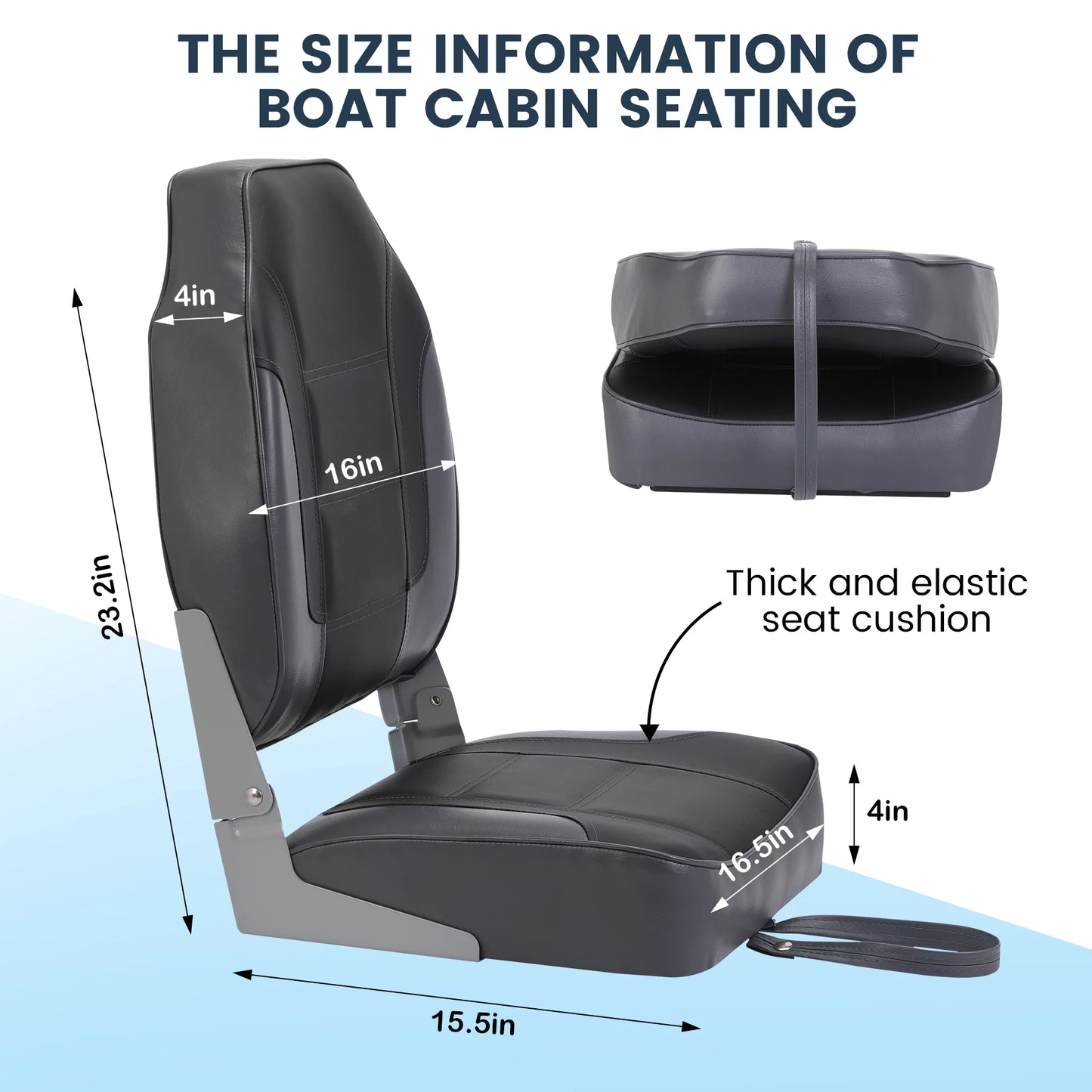 Hign-Concerned Boat Seats High Back Chairs Waterproof