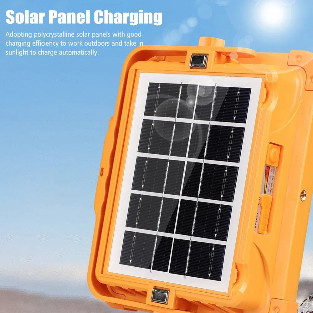 200W Portable Camping Lamp Outdoor Solar Rechargeable Emergency Light 264Led Magnet Flashlight Waterproof Camping Work Light