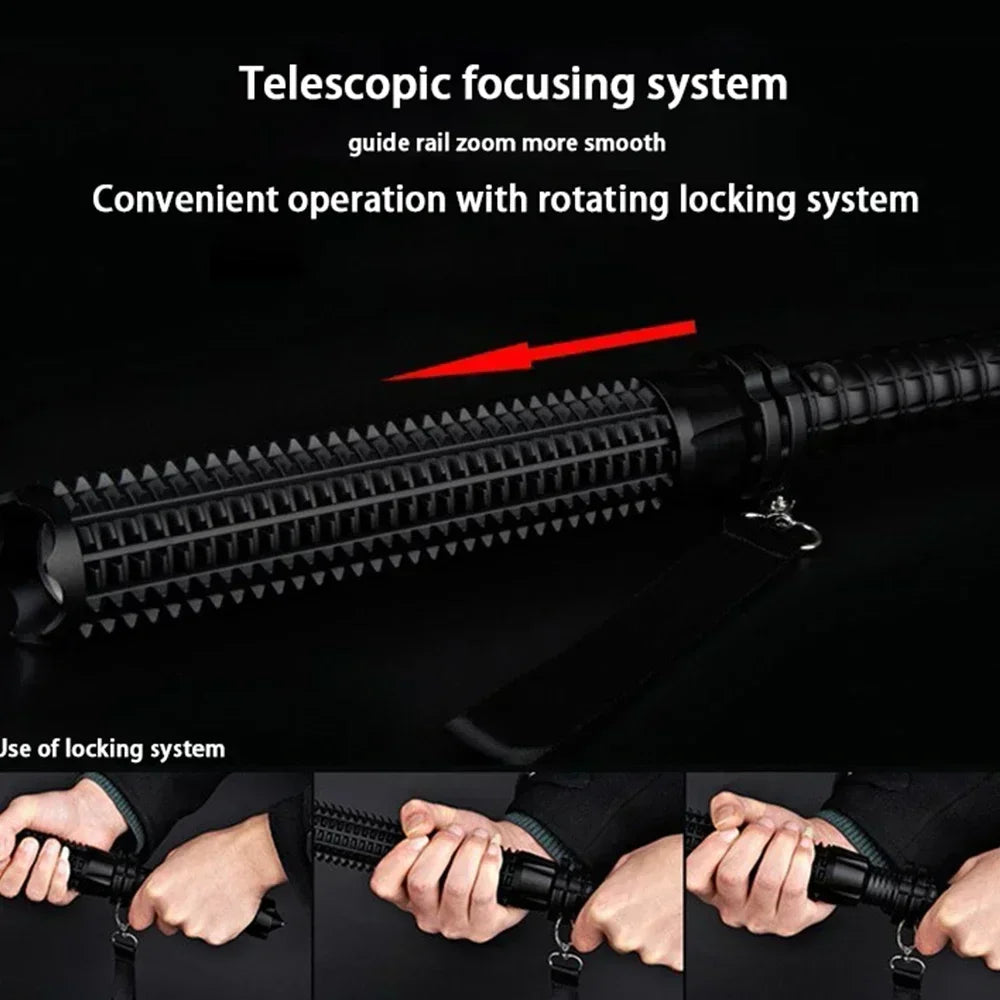 Hign-concerned Wolf Tooth Flashlight Telescopic Defense