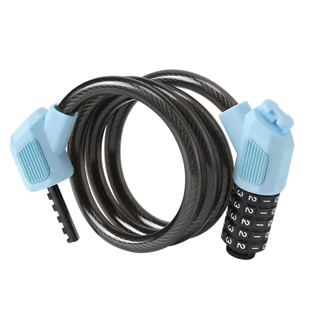 5 Digit Password Lock Anti-Theft Universal Bicycle Lock High Security Mountain Bike Safety Lock for Electric Bike Scooter