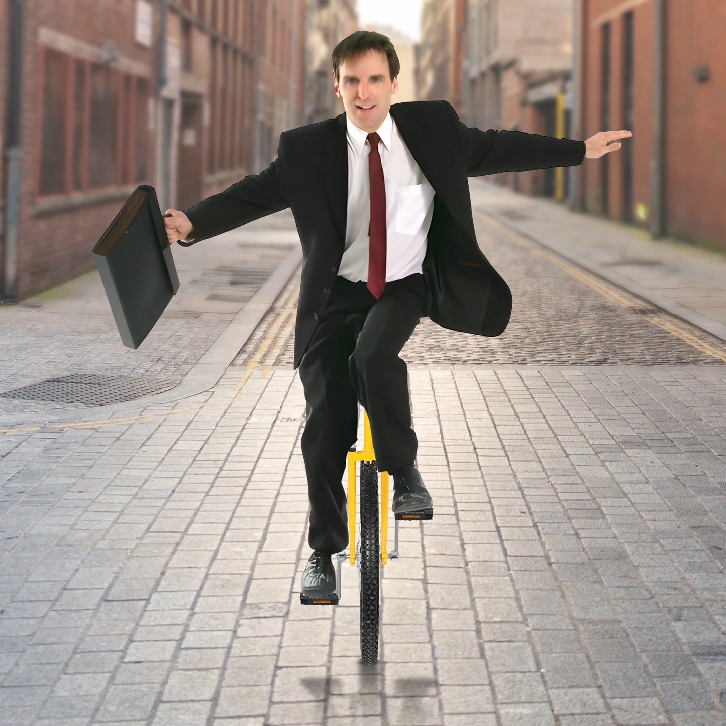 24-inch Wheel Unicycle Height Adjustable Unicycle Black/Yellow/Blue/Red Steel One Wheel Bike For Cycling Balance Training