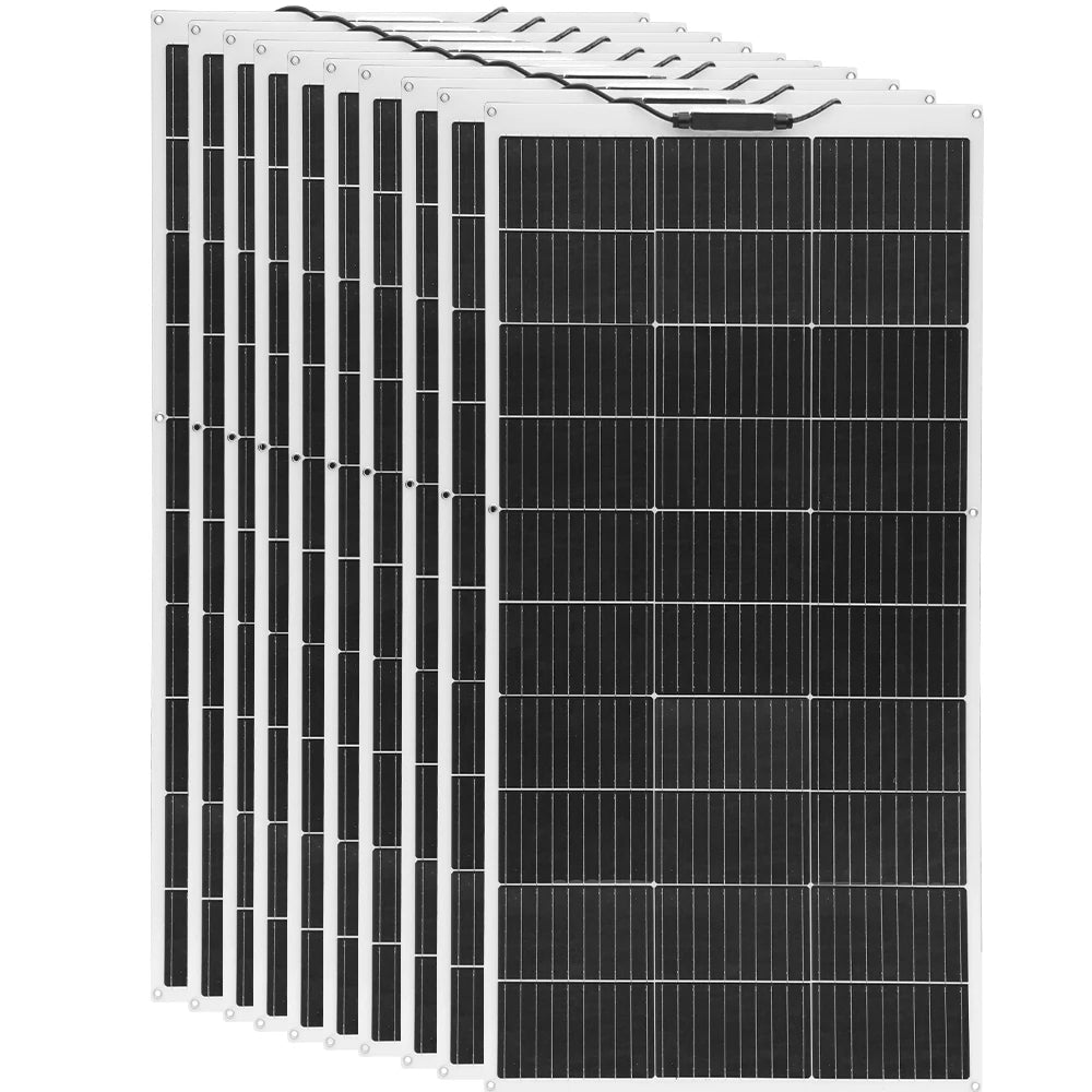 1pcs-10pcs 100W solar panel rechargeable battery 12V 100W- 1000W Flexible Solar panels charger motorhome houses balcony camping