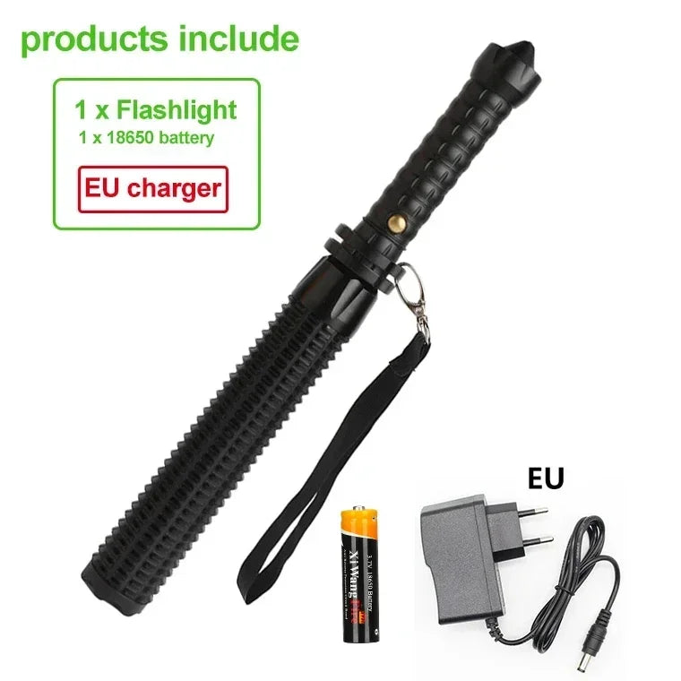 Hign-concerned Wolf Tooth Flashlight Telescopic Defense