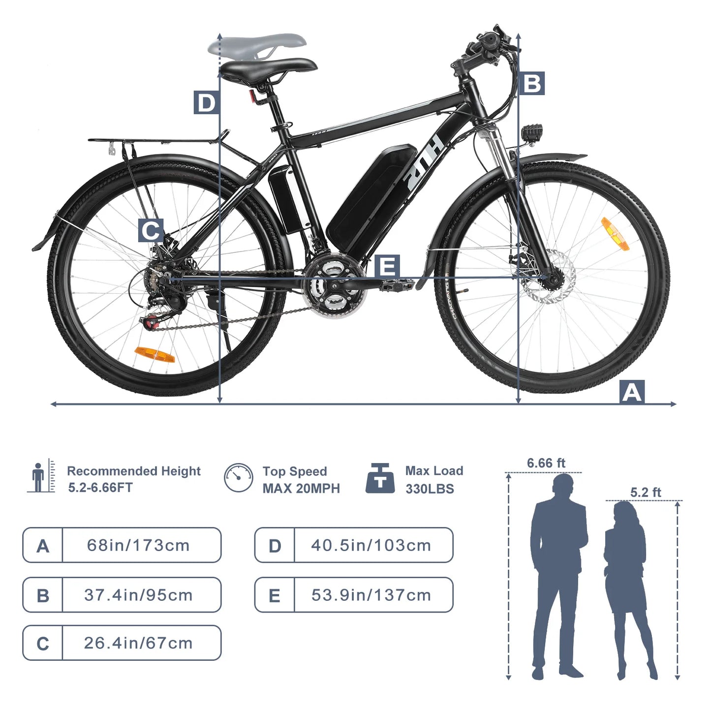 ZNH 1000W Peak Motor 48V Electric Mountain Bike for Adults