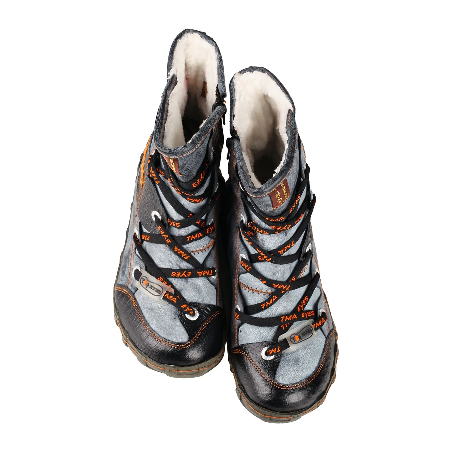 TMA EYES Camouflage PU Leather Short Duck Boots Casual