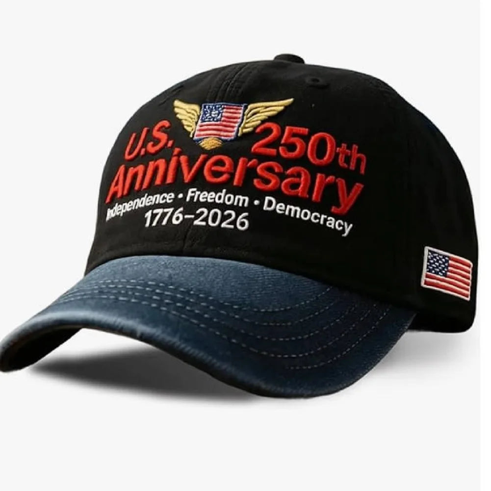 U.S. 250th Anniversary Baseball Caps Retro Washed Cap FREEDOM 250 Marine Corps 250th Anniversary Cap Casual Outdoor Sun Hats