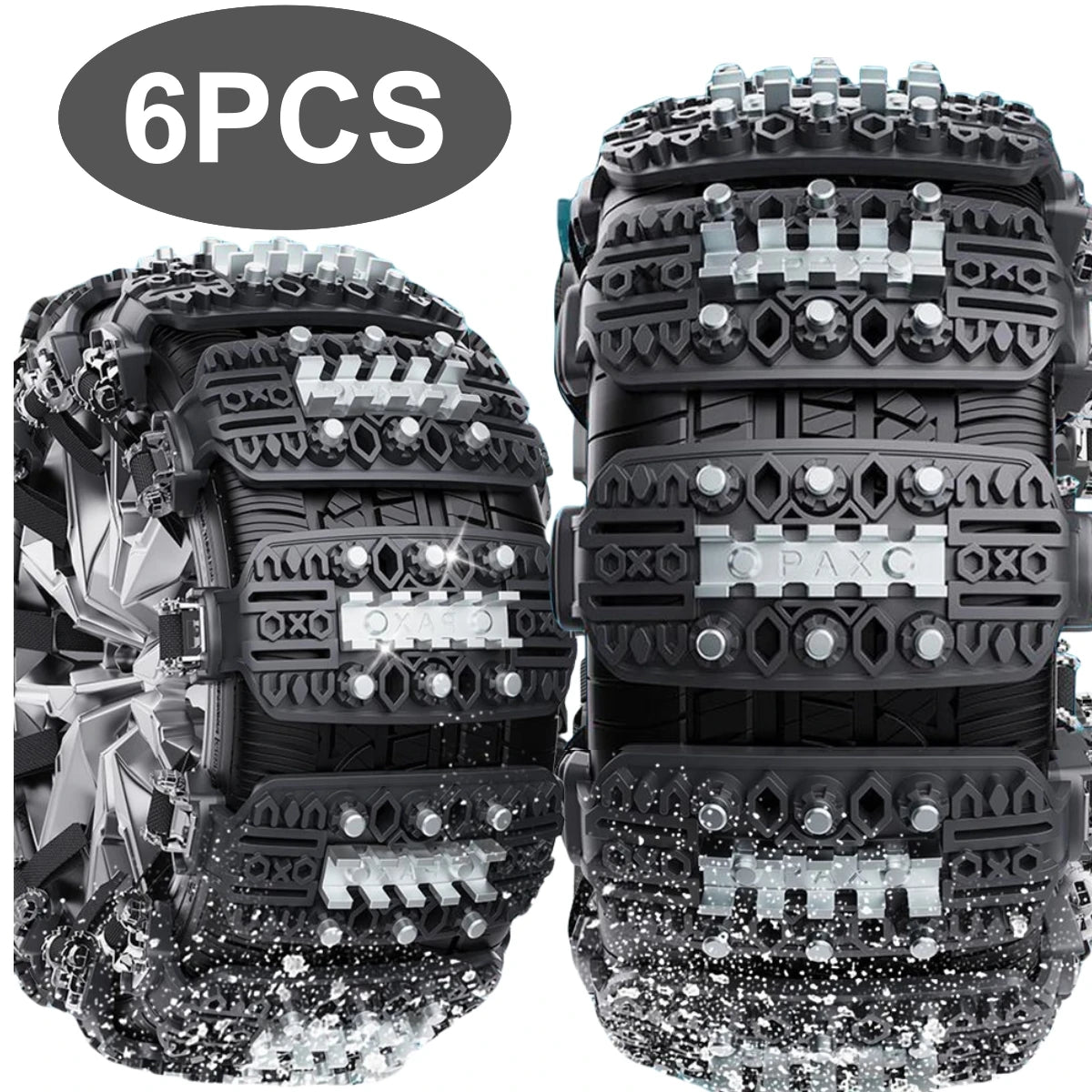 6PCS Car Snow Tire Chain Urethane String Universal Wheel Chains Car Winter Snow Track Spikes Anti-skid Chains