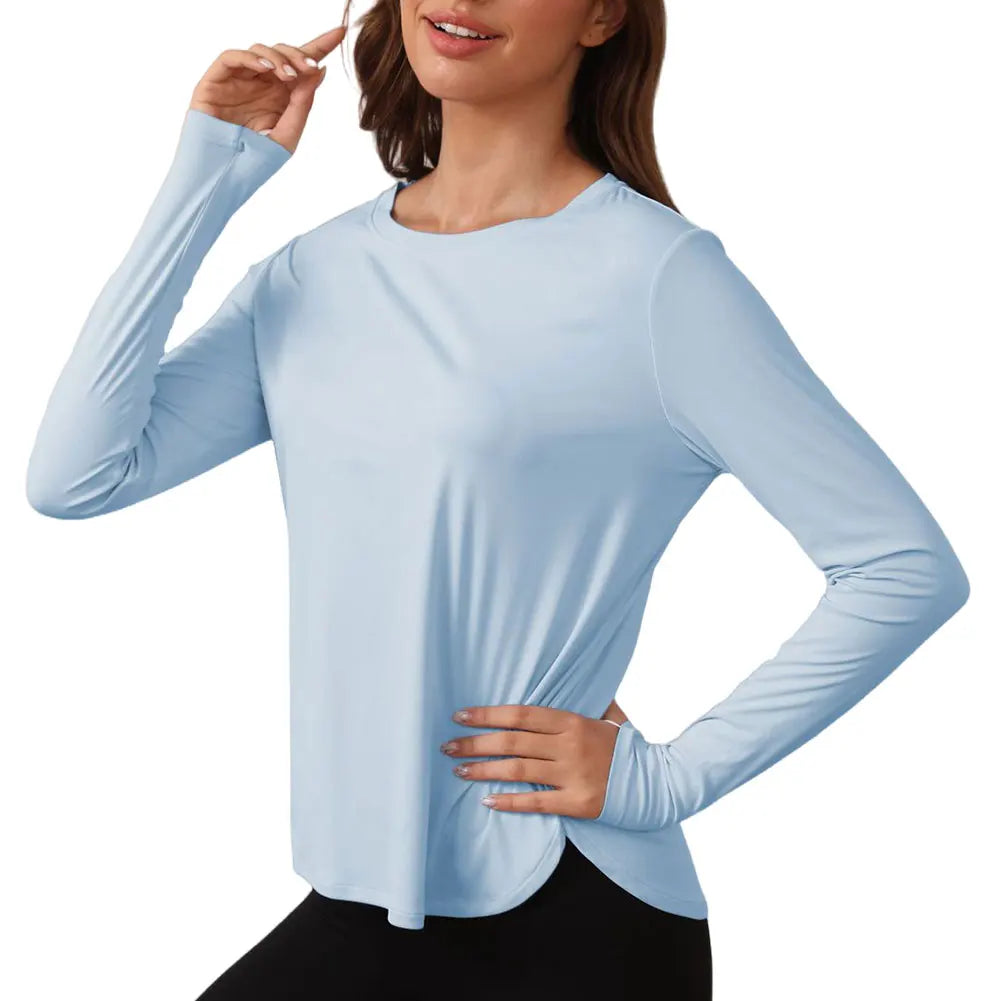 Sun Shirts Long Sleeve UV Protection Shirt Lightweight Quick Dry Workout Tops Rash Guard Outdoor Gym Hiking Tops for Women