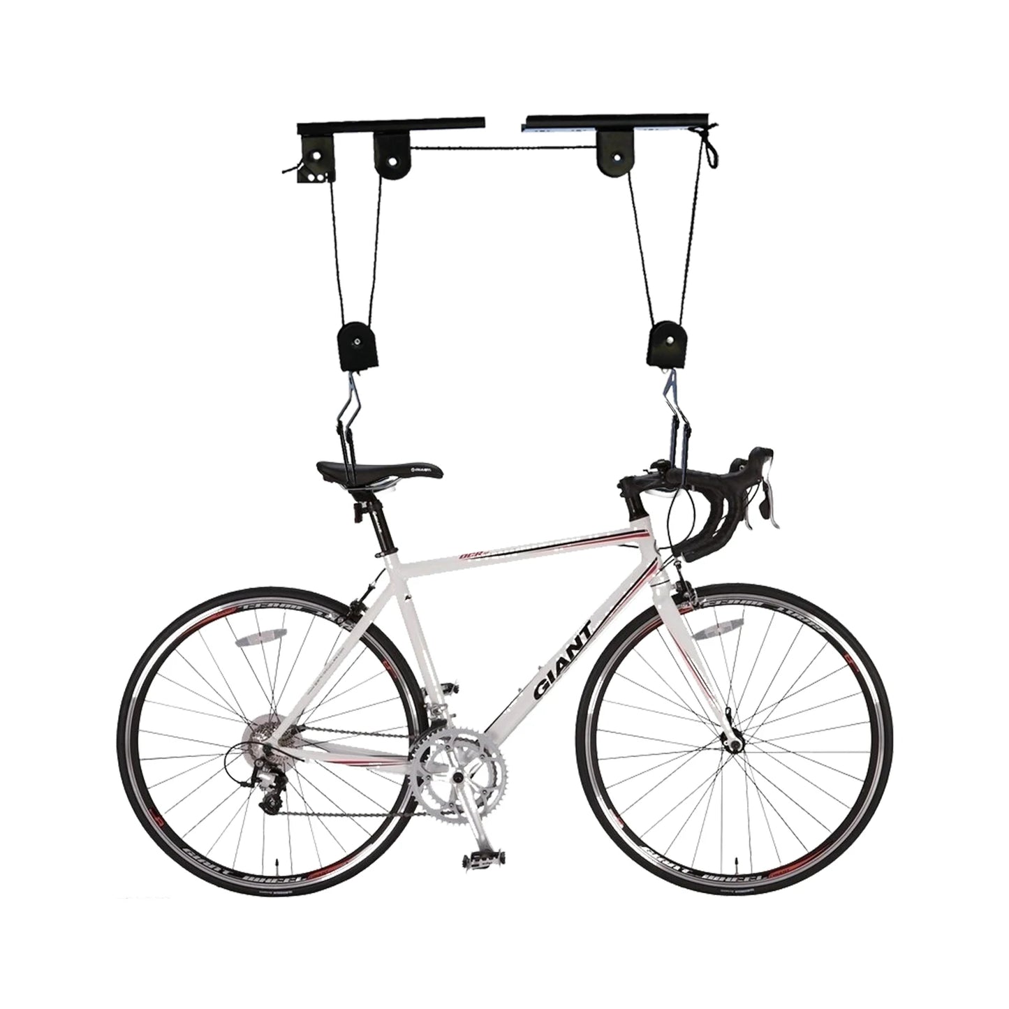 Garage Ceiling Bike Hoist Pulley System For Storage