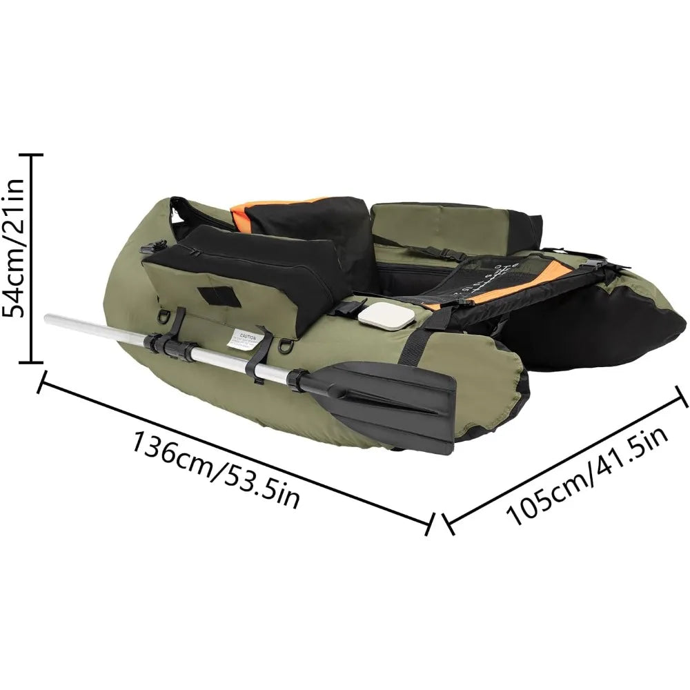 Hign-concerned Inflatable Fishing Boat With Fish Ruler