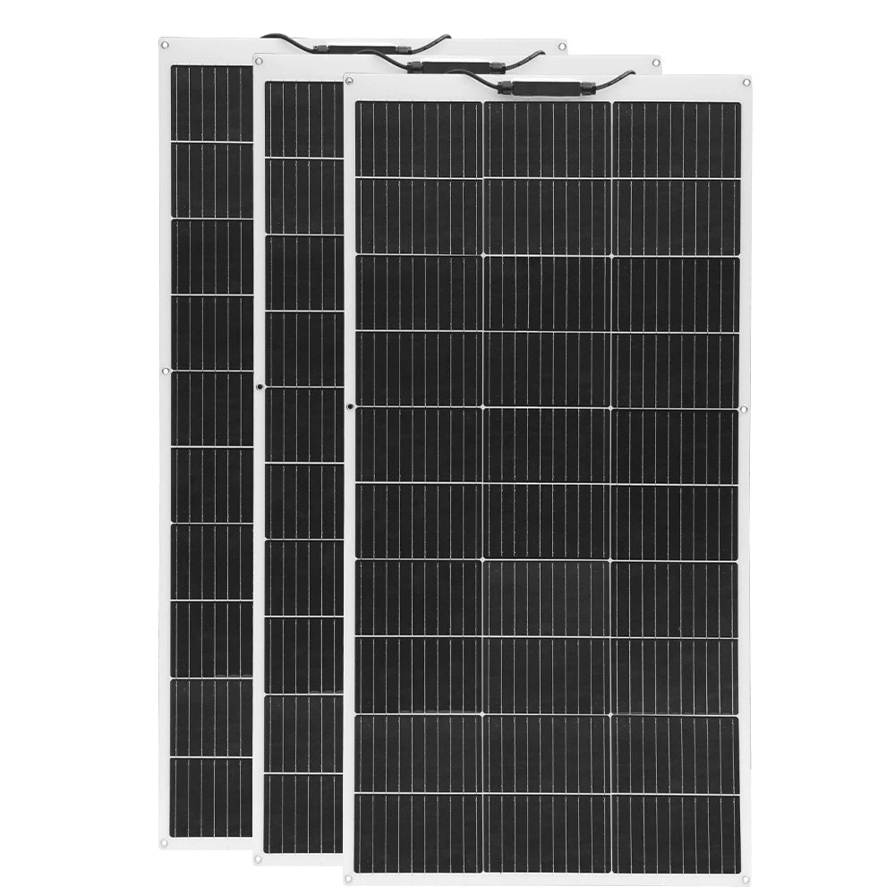 1pcs-10pcs 100W solar panel rechargeable battery 12V 100W- 1000W Flexible Solar panels charger motorhome houses balcony camping