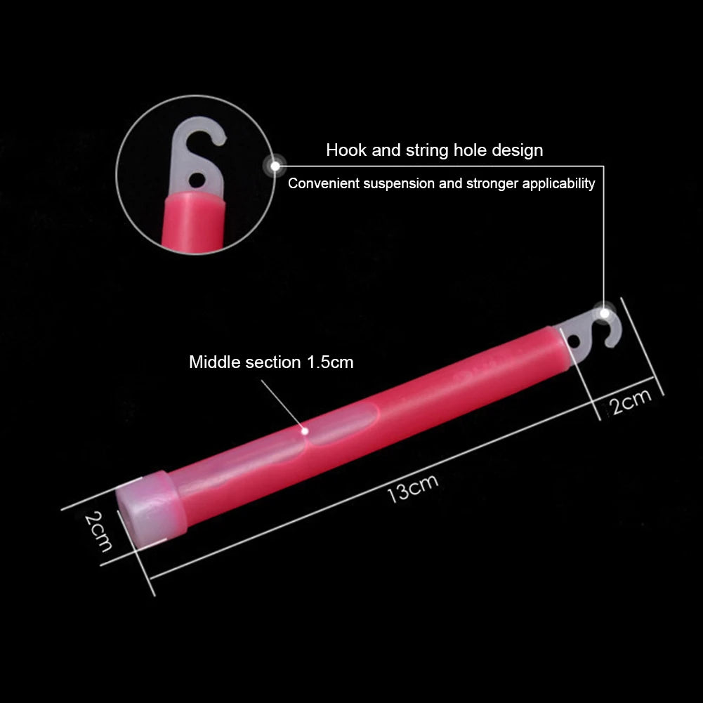 10pcs 6Inch Glow Light Sticks Outdoor Survival Tool Warning Lamp Hiking SOS Gear Tactical Equipment Concert Party Light Stick