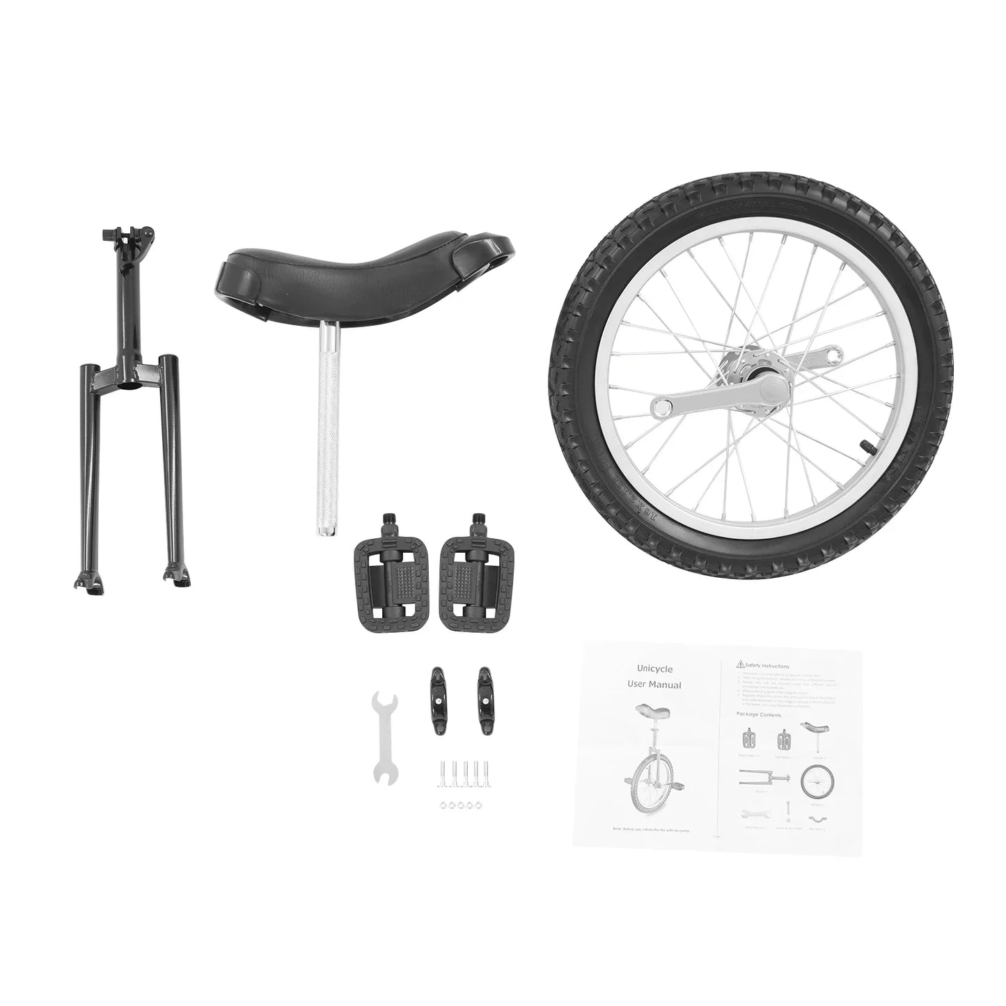 One Wheel Bike Adjustable Seat Exercise Bicycle for 7-60 Years Old, Outdoor Sports Fitness Exercise Unicycle carbon road bike
