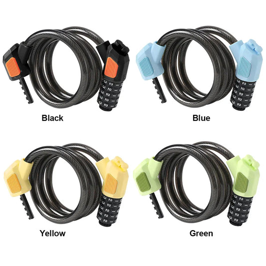 5 Digit Password Lock Anti-Theft Universal Bicycle Lock High Security Mountain Bike Safety Lock for Electric Bike Scooter