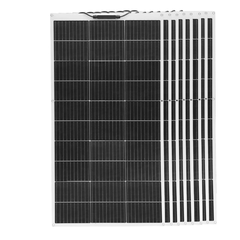 1pcs-10pcs 100W solar panel rechargeable battery 12V 100W- 1000W Flexible Solar panels charger motorhome houses balcony camping