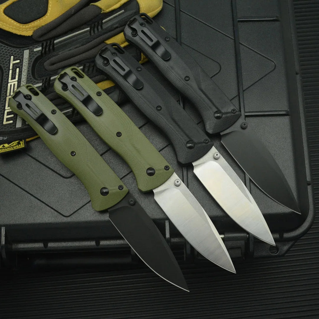 BM 535 G10 Folding Knife D2 Steel Blade Outdoor Hiking Equipment Sharp Fruit Knife Camping Survival Knife Best Gift for A Man