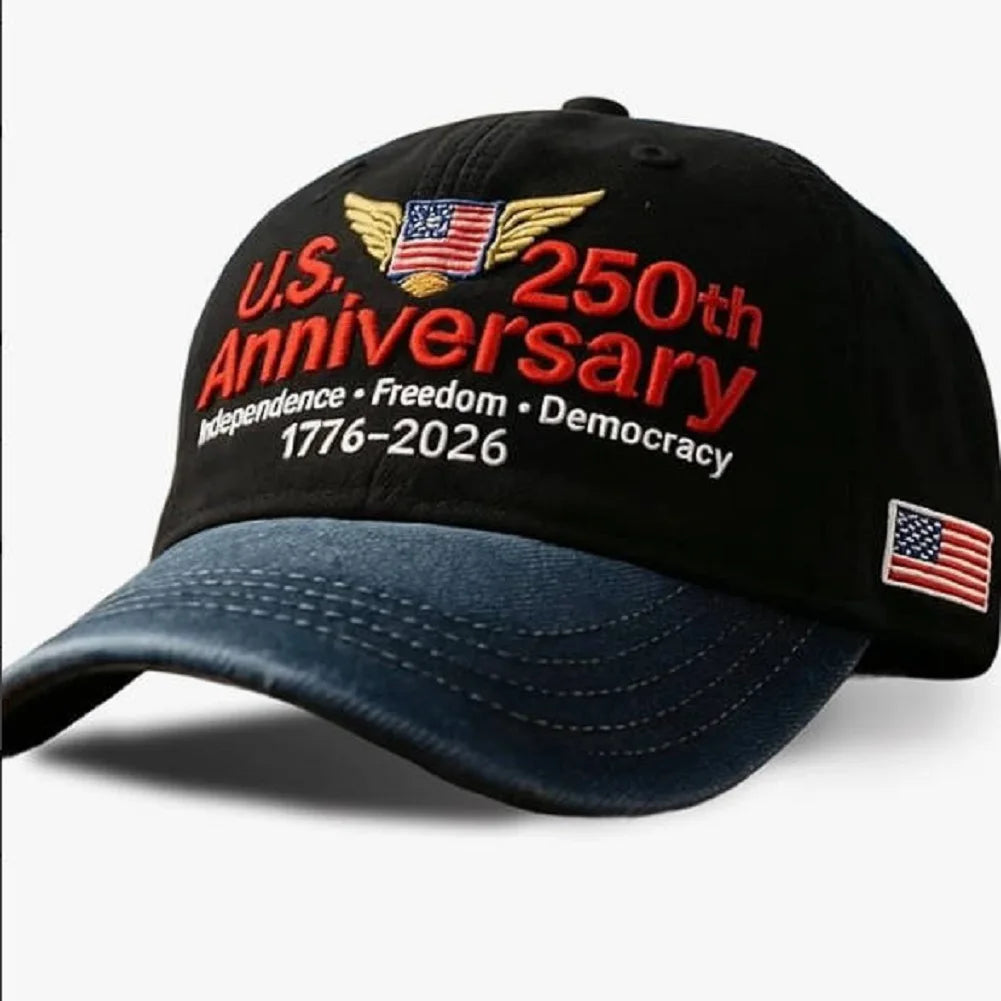 U.S. 250th Anniversary Baseball Caps Retro Washed Cap FREEDOM 250 Marine Corps 250th Anniversary Cap Casual Outdoor Sun Hats