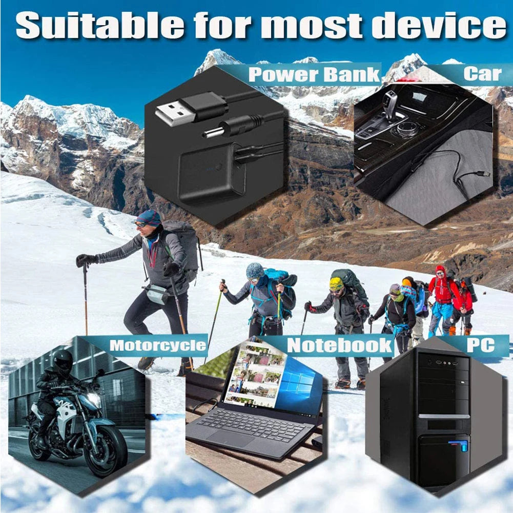 VODOOL USB Heated Gloves Waterproof Electric Hand Warmers