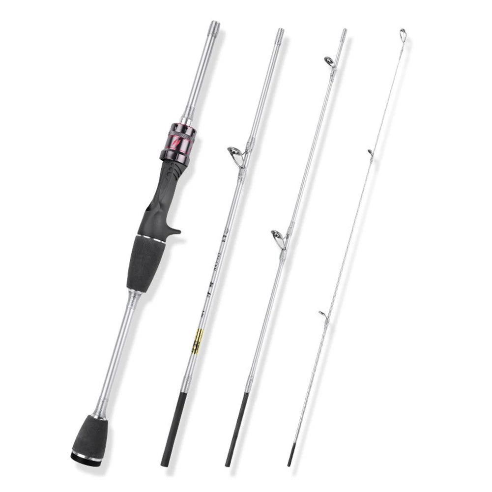 1.4M Baitcasting Carbon Fishing Rods Ultralight Lure Trout Mini Pole 4 Section Portable Casting Rod Fishing Equipment