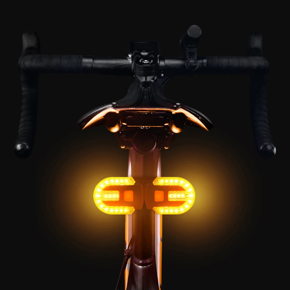 Bicycle Turn Signal Light Wireless Remote Control Bike Rear Light USB Rechargeable Warning Cycling Light Bike Accessories