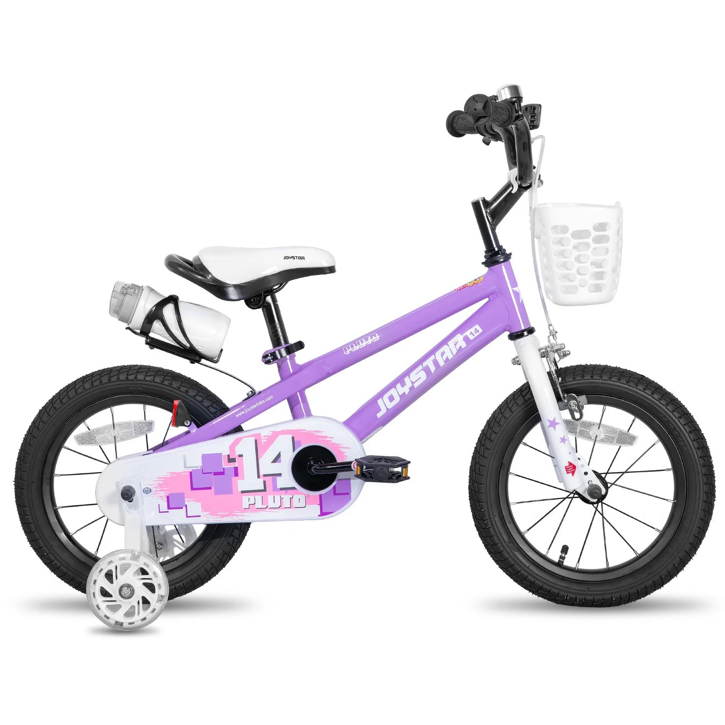 JOYSTAR 12 14 16 18 20 Inch Kids Bike with Light Up Training Wheels, Kids' Bicycle for Boys Girls Age 3-12 Years, Children Bikes