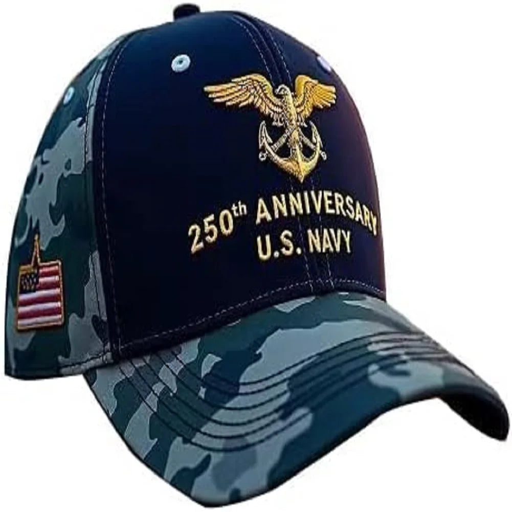 U.S. 250th Anniversary Baseball Caps Retro Washed Cap FREEDOM 250 Marine Corps 250th Anniversary Cap Casual Outdoor Sun Hats