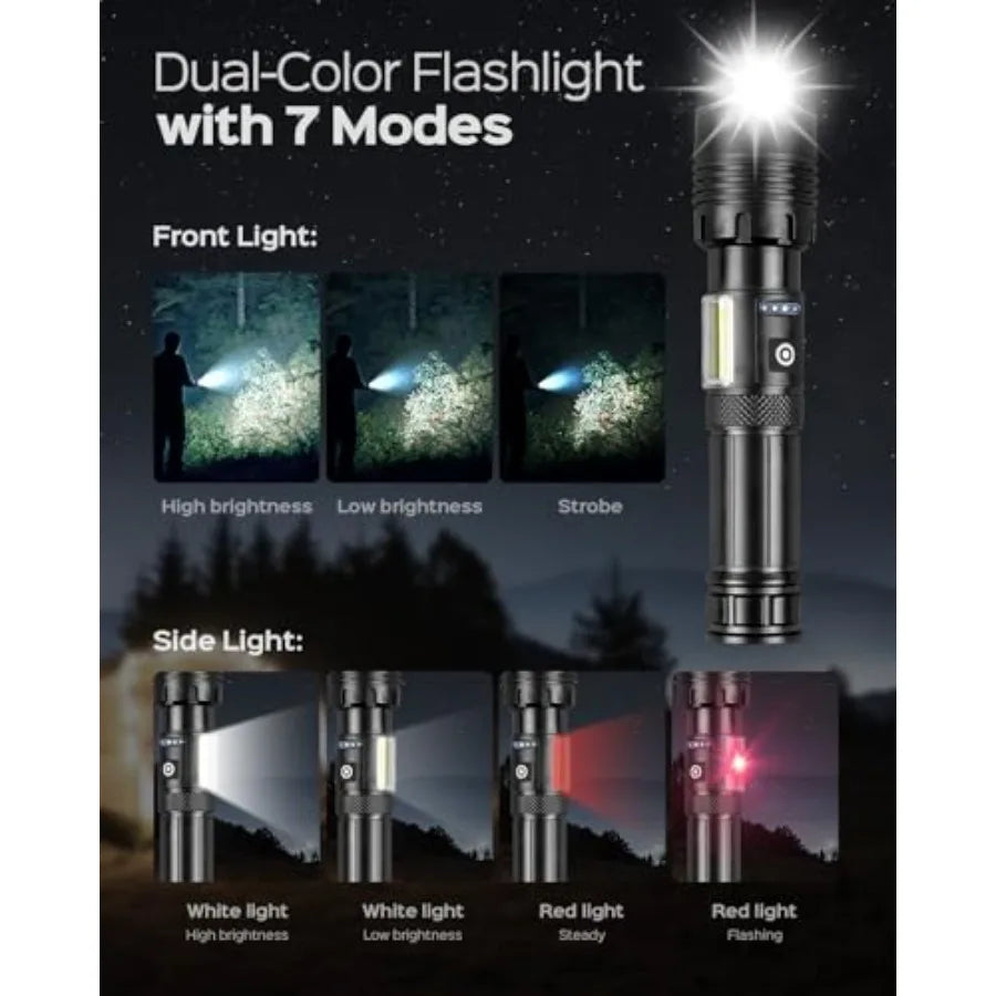 Folding Camping Shovel Axe Kit Military Grade Multifunctional Survival Tactical Shovel with Paracord Dual Color Flashlight Whet