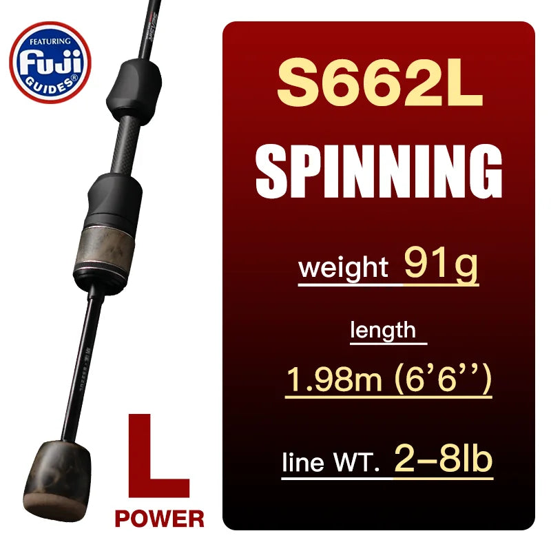 SeaSir Stream Spinning Baitcasting Rod Ultralight Carbon