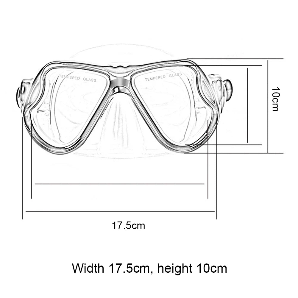 Hign Concerned Chemical Panoramic Snorkeling Mask Goggles