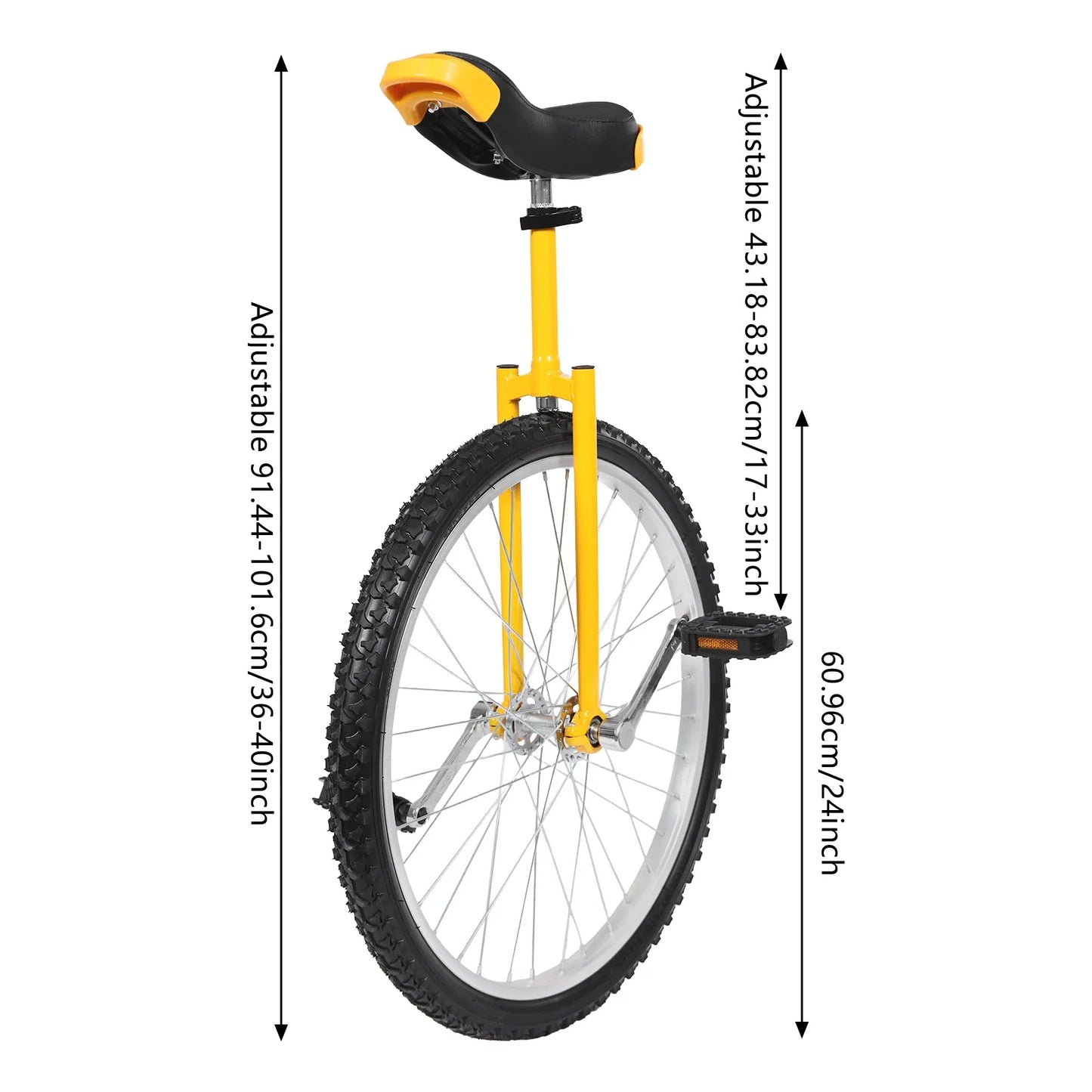 One Wheel Bike Adjustable Seat Exercise Bicycle for 7-60 Years Old, Outdoor Sports Fitness Exercise Unicycle carbon road bike