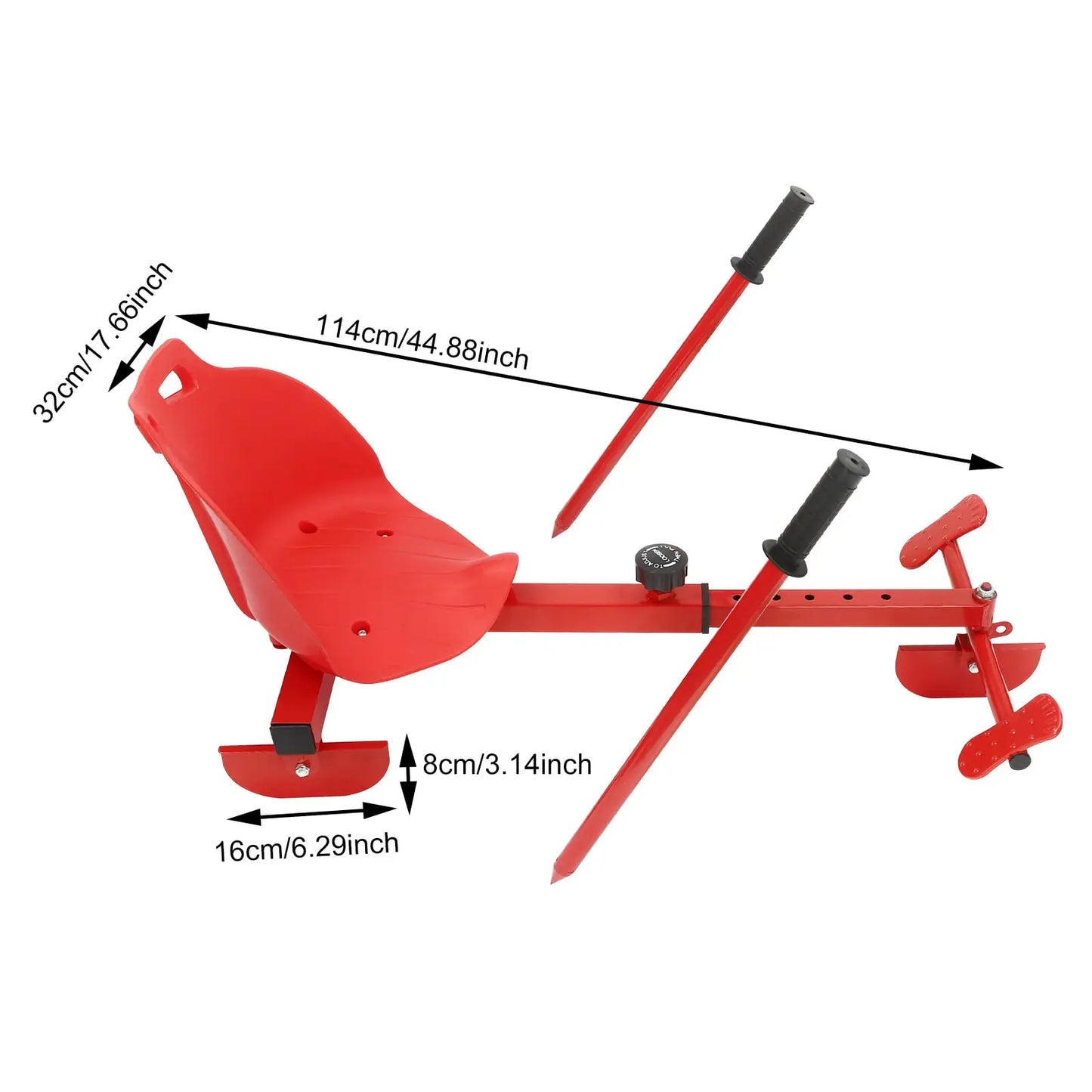 Snow Racer Sled, Ski Slider with Long Pull Rope, 2 Modes & Adjustable Length Ski Sled Slider for Teens, Kids Ages 3 and Up, Adult