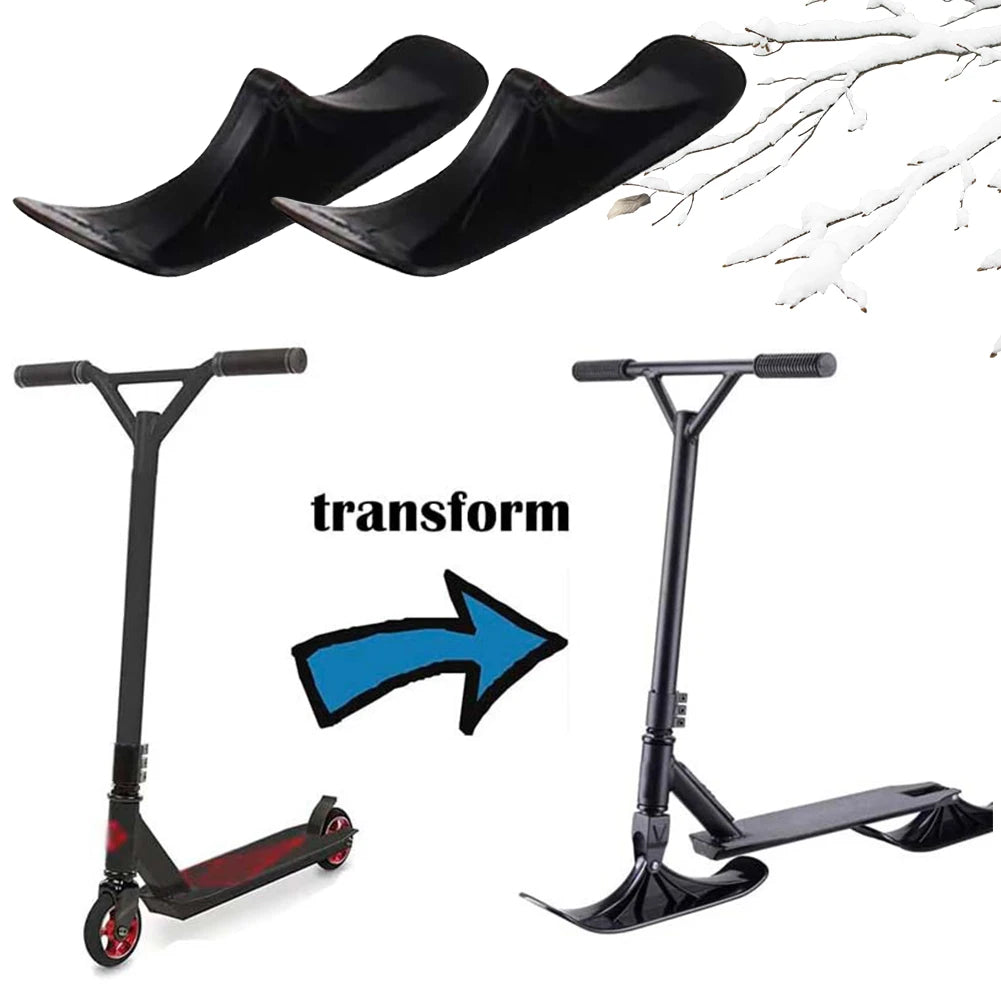 1 Pair Ski Sleigh Snow Sledge Board Set Snow Ski Scooter Ski Sledge Ski Scooter for Kids Outdoor Accessories