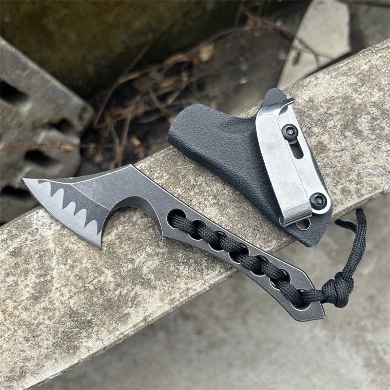Axe Fixed Blade Knife Tool High Hardness D2 Blade Survival Wilderness Multi-fuctional Portable Durable with Kydex Hand Tools