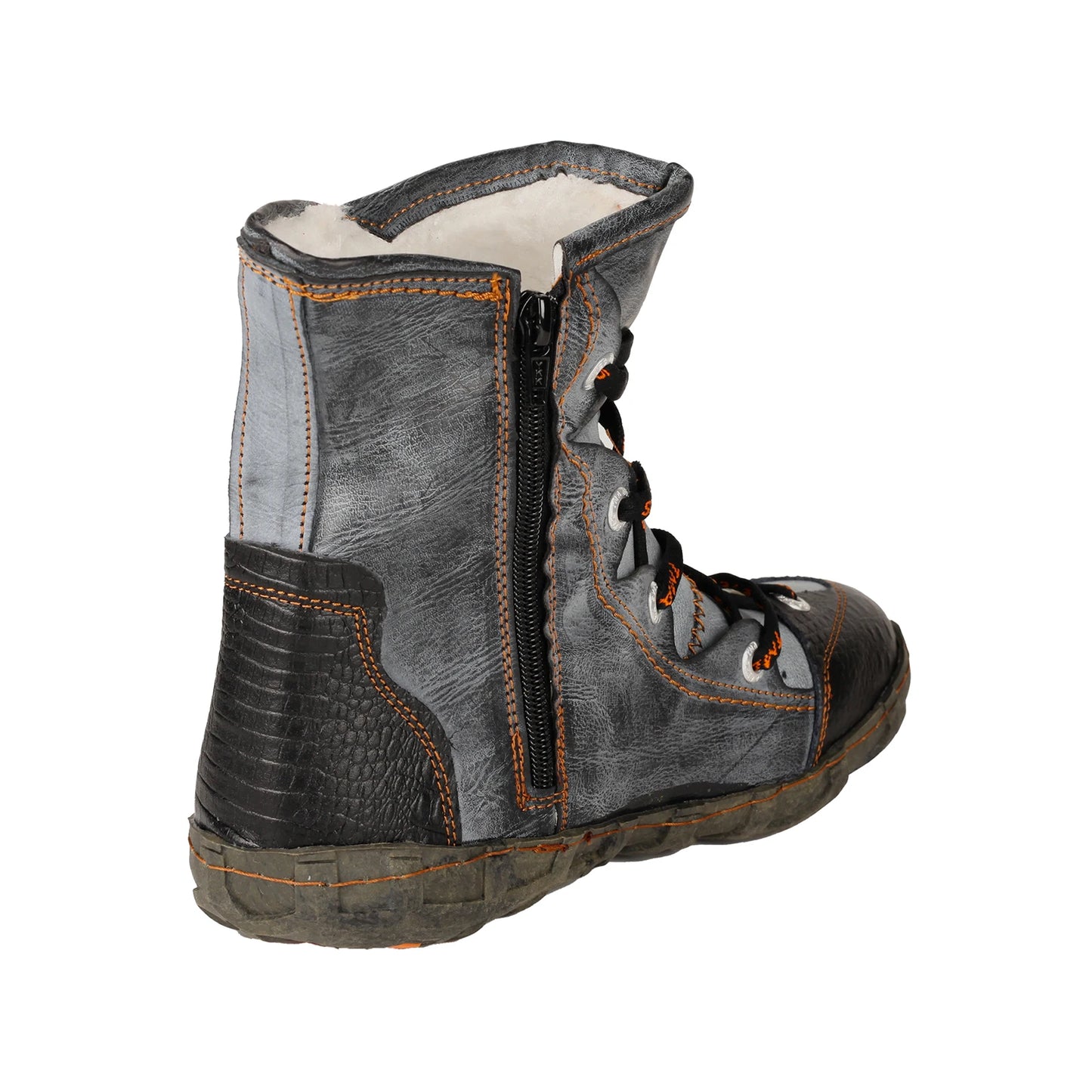 TMA EYES Camouflage PU Leather Short Duck Boots Casual