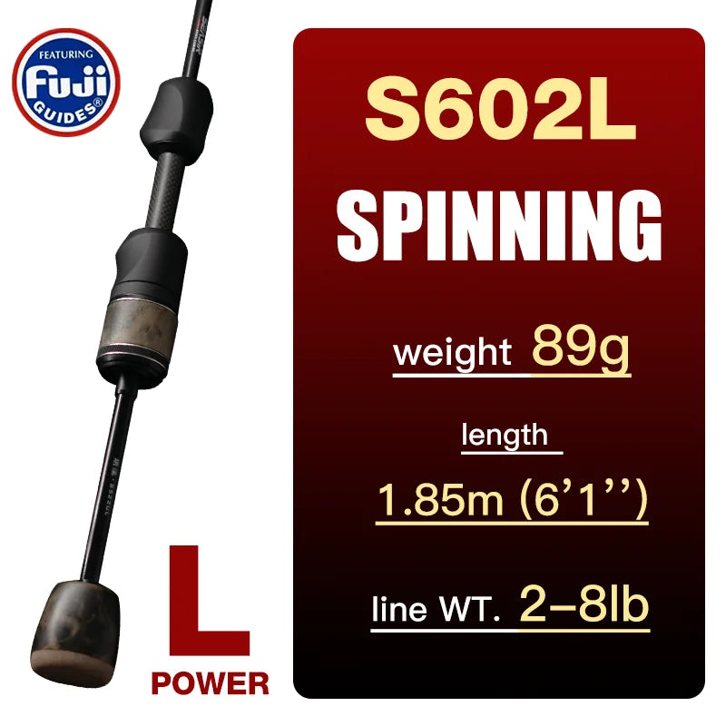 SeaSir Stream Spinning Baitcasting Rod Ultralight Carbon